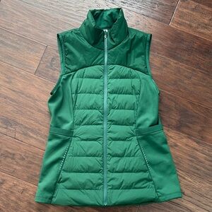 LuLuLemon Down For It Green Women's Puffer Vest